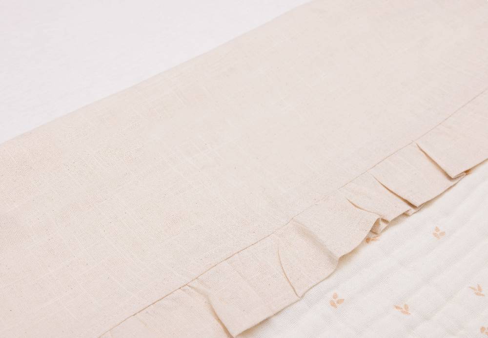Jollein Bettlaken Wiege 75x100cm Ruffle Natural Cyber Monday