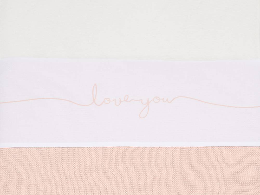 Jollein Bettlaken Wiege 75x100cm Love you Pale Pink Top Angebot