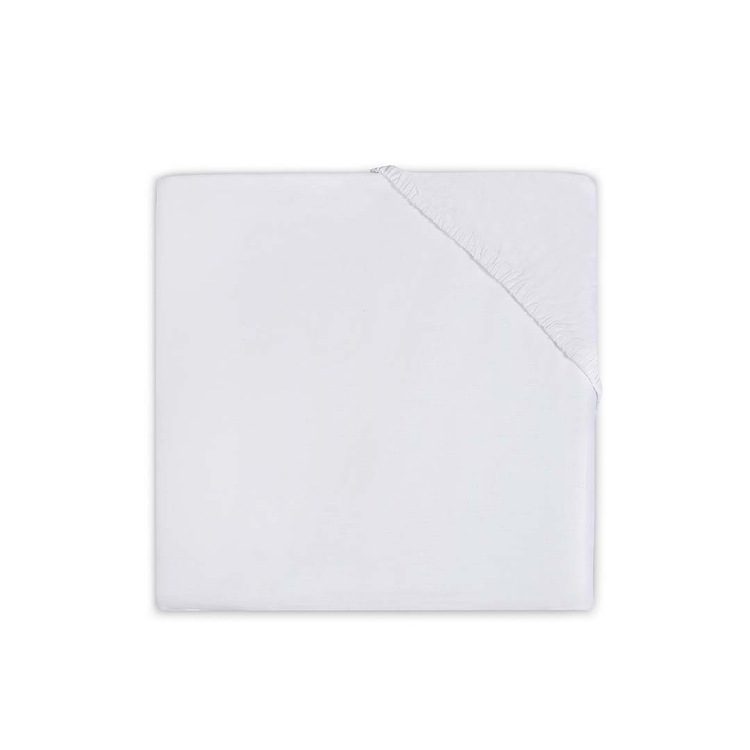 Jollein Spannbettlaken Molton 75x150cm White Auslauf