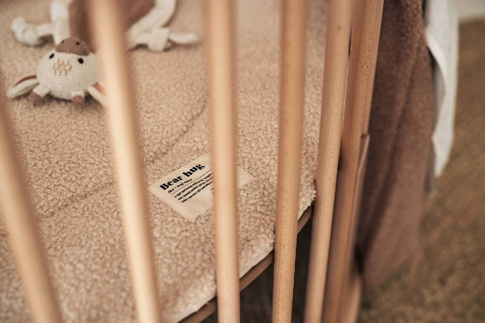 Jollein Krabbeldecke Ø 95cm Boucle Naturel Auslauf