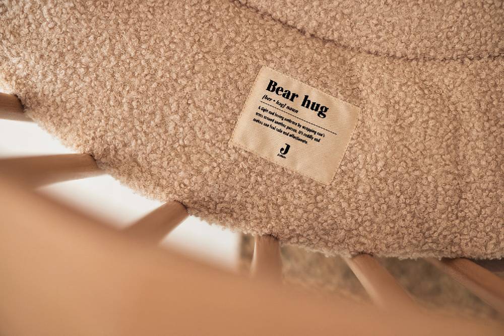 Jollein Krabbeldecke Ø 95cm Boucle Naturel Auslauf