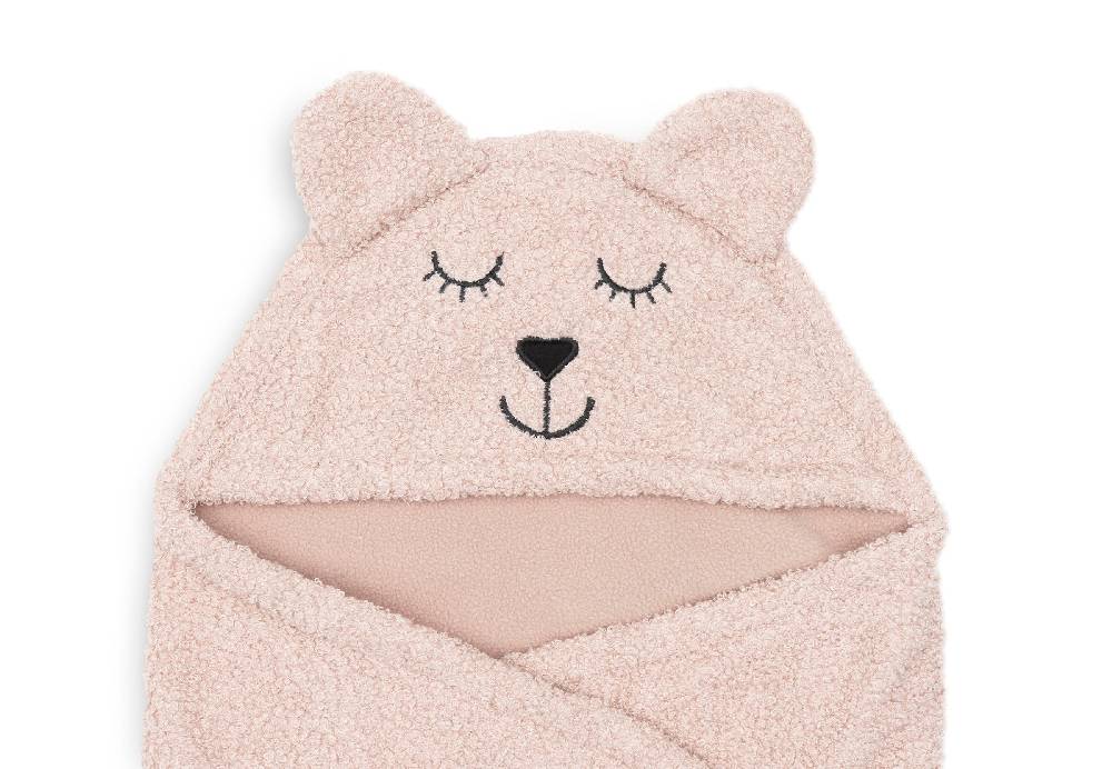 Jollein Einschlagdecke für Babyschale Bear Boucle Wild Rose Black Friday
