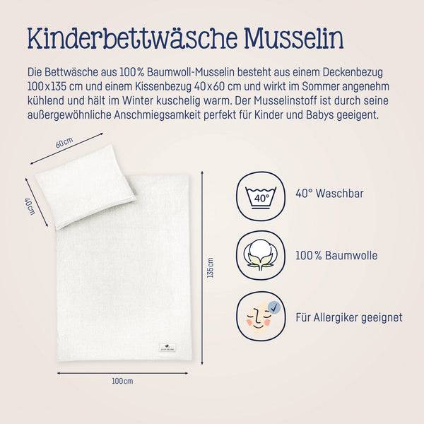 Julius Zöllner Bettwäsche aus Baumwollmusselin, Ivory Cyber Monday