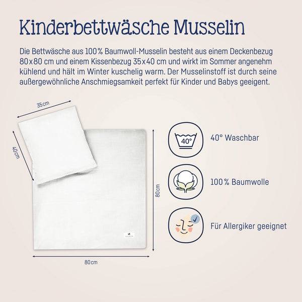 Julius Zöllner Bettwäsche aus Baumwollmusselin, Ivory Cyber Monday