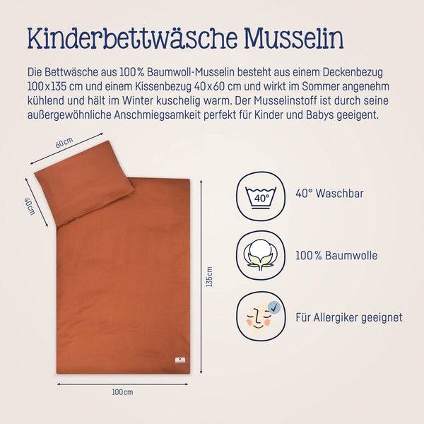 Julius Zöllner Bettwäsche aus Baumwollmusselin, Rost Osterangebot