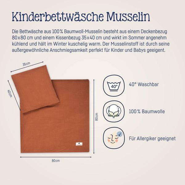 Julius Zöllner Bettwäsche aus Baumwollmusselin, Rost Osterangebot
