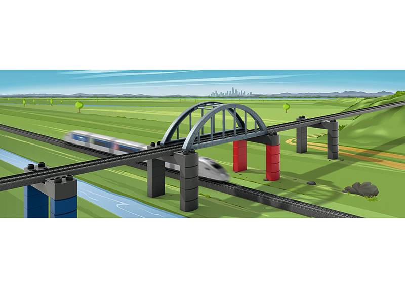 Märklin Märklin my world - Baustein-Set Hochbahn-Brücke Bis zu 50% Rabatt