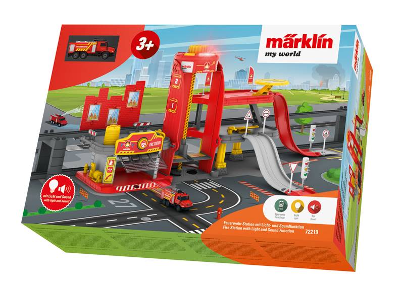 Märklin Märklin my world - Feuerwehr Station mit Licht- und Soundfunktion