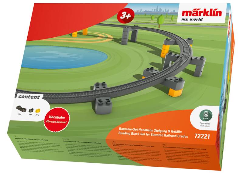 Märklin Märklin my world - Baustein-Set Hochbahn Steigung & Gefälle
