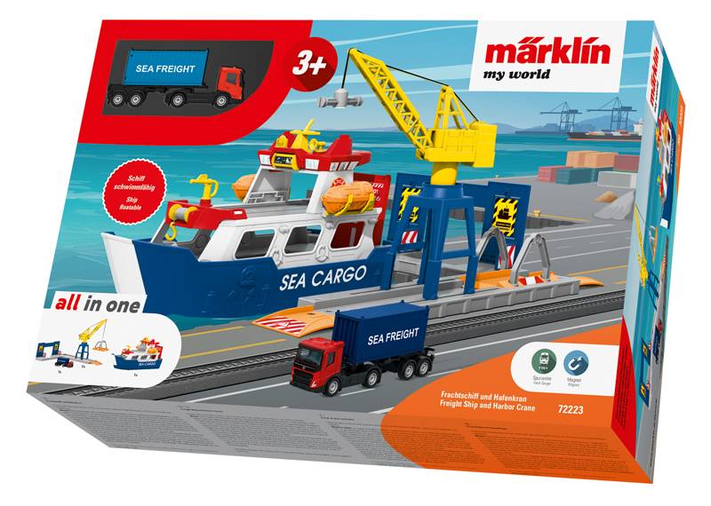 Märklin Märklin my world - Frachtschiff und Hafenkran