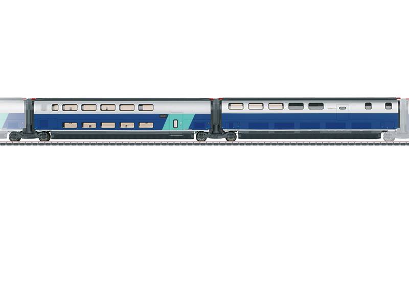 Märklin Ergänzungswagen-Set 3 zum TGV Euroduplex