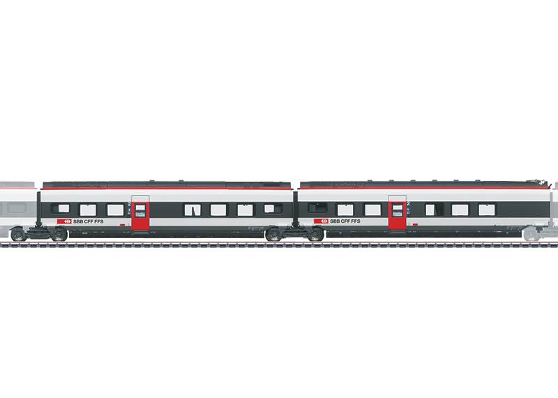 Märklin Ergänzungswagen-Set 2 zum RABe 501 Giruno Outlet