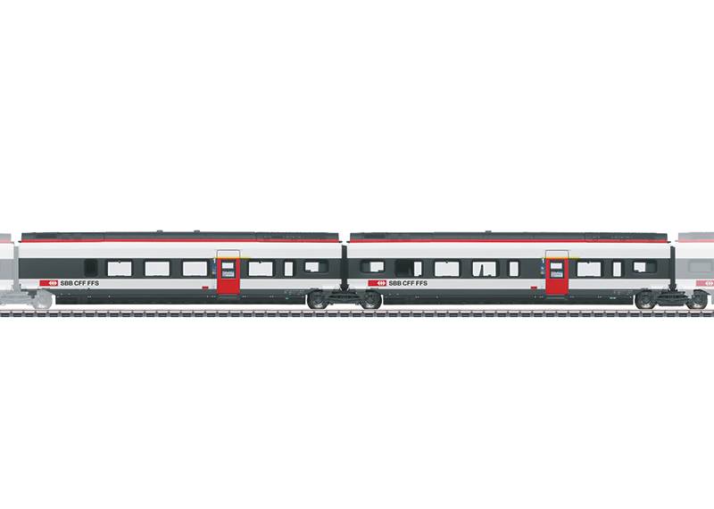 Märklin Ergänzungswagen-Set 3 zum RABe 501 Giruno