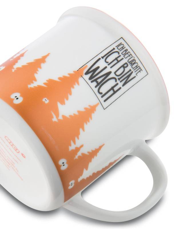 NICI Porzellantasse metallic "Ich befürchte ich bin wach" Auslauf