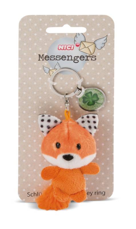 NICI Schlüsselanhänger Fuchs mit Anhänger 'Kleeblatt' Neueste Mode