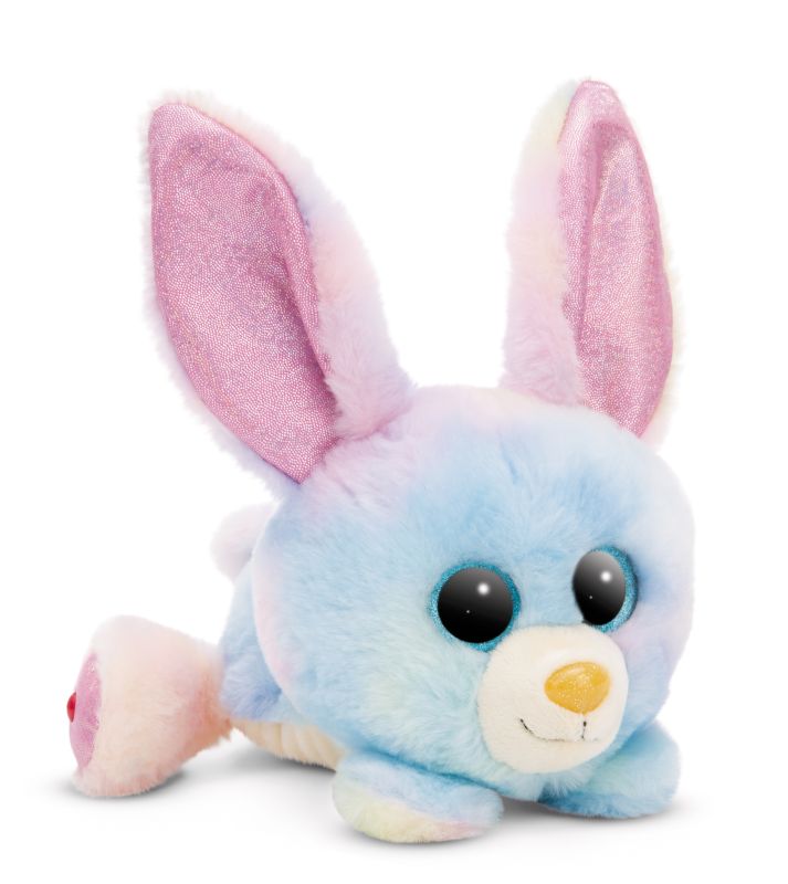 NICI GLUBSCHIS Liegendes Kuscheltier Hase Rainbow Candy Neuheiten