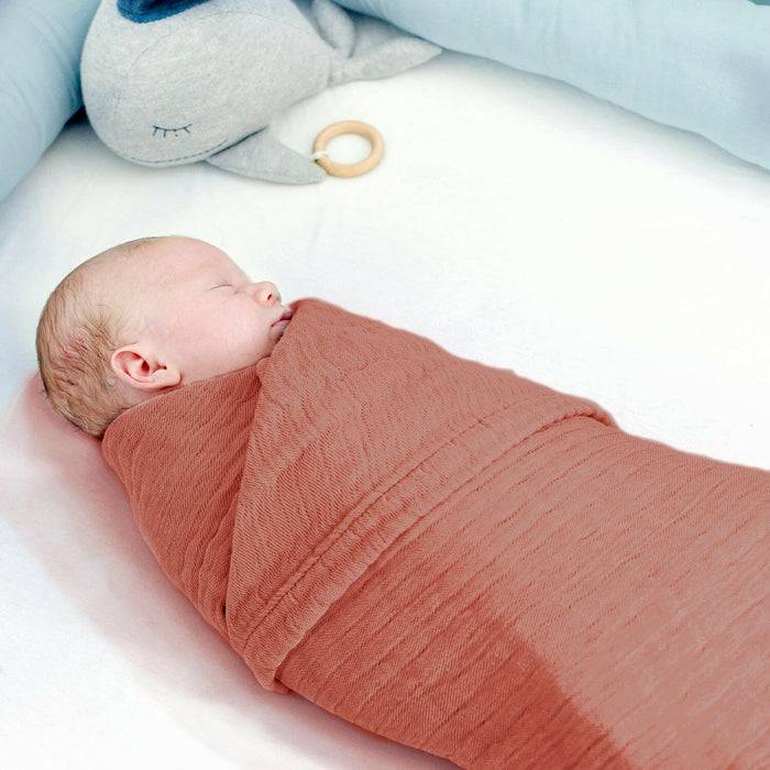 Nordic Coast Company Musselin Decke Kupfer Rot Zeitlich begrenztes Angebot