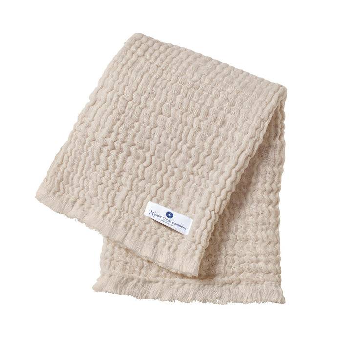 Nordic Coast Company Musselin Fransendecke Beige Begrenzt auf 3 Tage