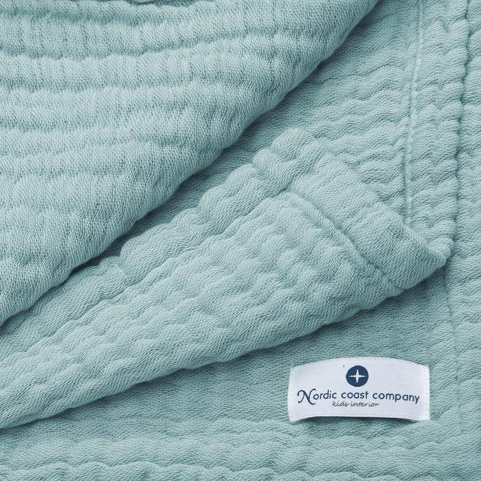 Nordic Coast Company Musselin Decke Jade Grün VIP-Rabatte
