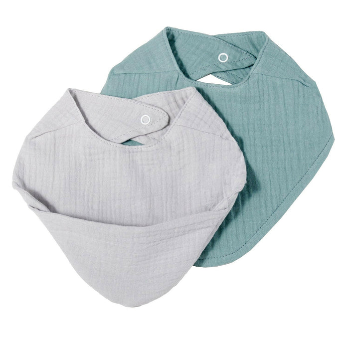 Nordic Coast Company Musselin Lätzchen-Set Grau & Mint JETZT KAUFEN