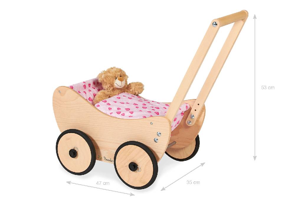 Pinolino Puppenwagen 'Trixi', natur, 2-tlg Heißer Verkauf