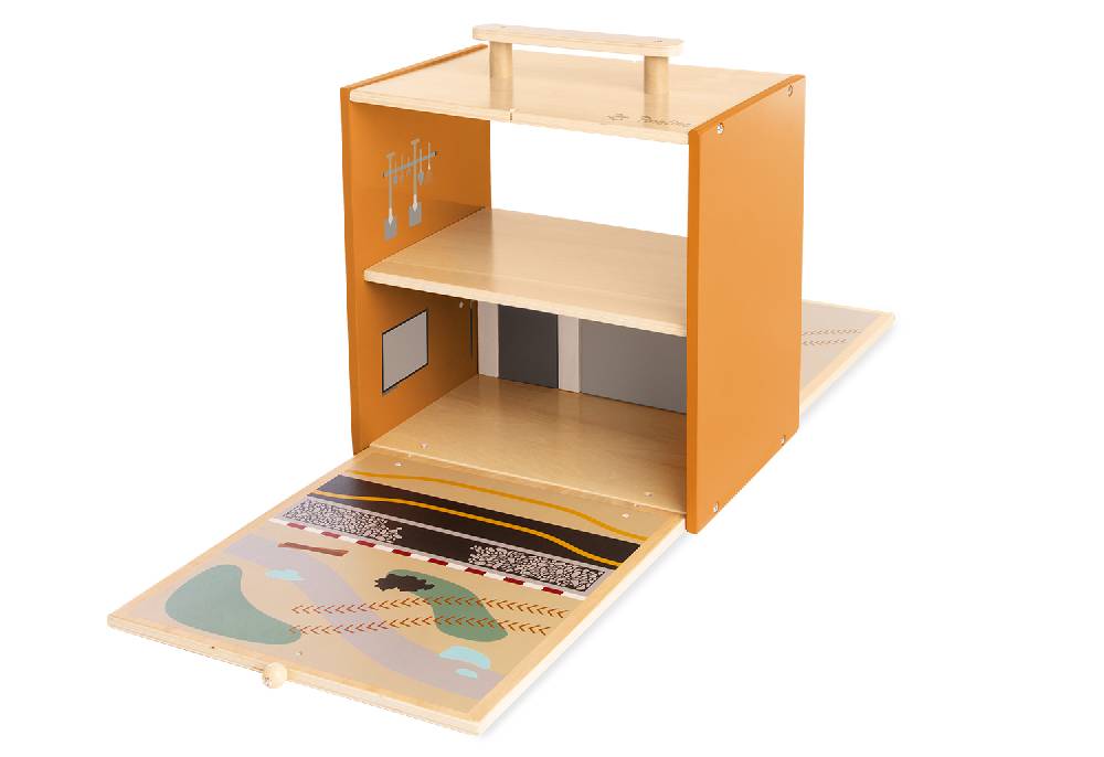 Pinolino Spielwelt 'Baustelle Gustav' mit Zubehör Blitzangebot