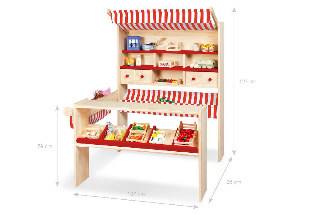 Pinolino Marktstand 'Lucy', rot Wochenangebot