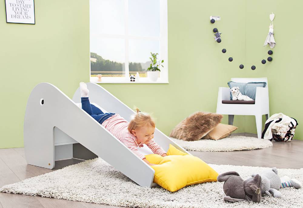 Pinolino Indoor-Rutsche 'Lotta', grau/weiß Sonderangebot der Fabrik