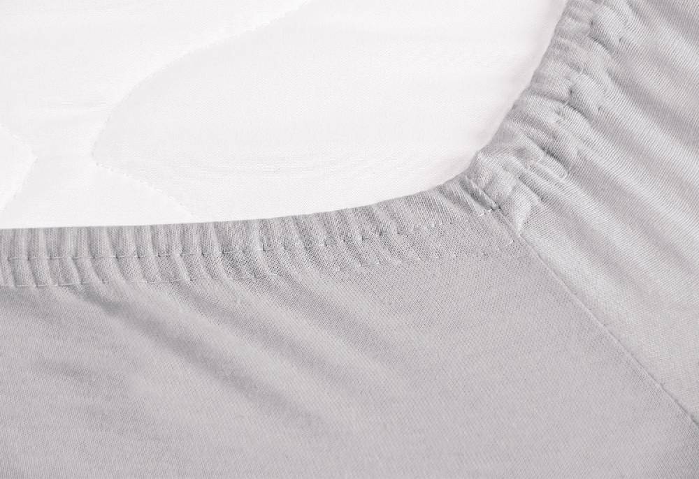 Pinolino Jersey-Spannbetttücher für Kinderbetten im Doppelpack 'Wölkchen', hellblau und Uni, weiß - Auslaufartikel zollfrei