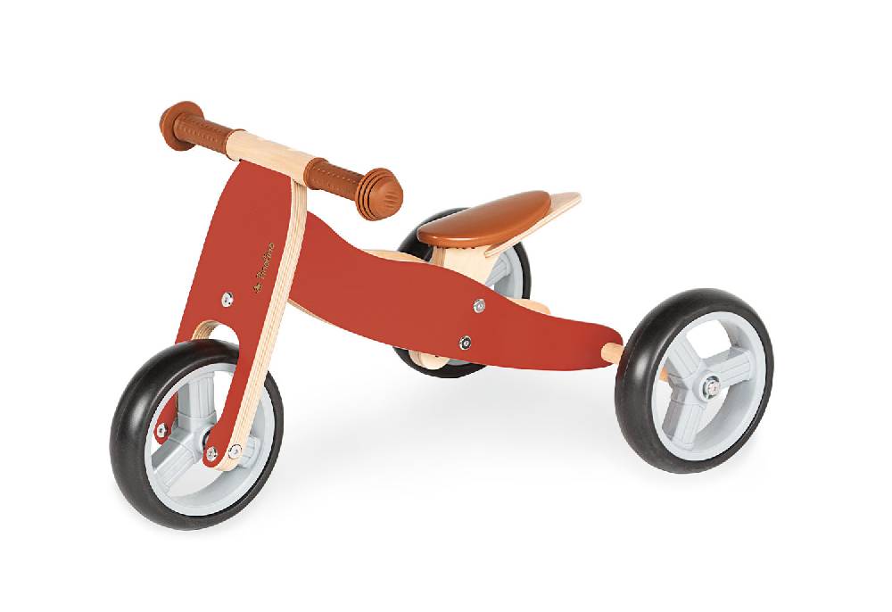 Pinolino Mini-Laufdreirad 'Charlie', rot/natur - Auslaufartikel Flash Sale
