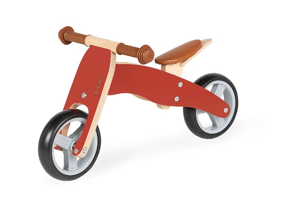 Pinolino Mini-Laufdreirad 'Charlie', rot/natur - Auslaufartikel Flash Sale
