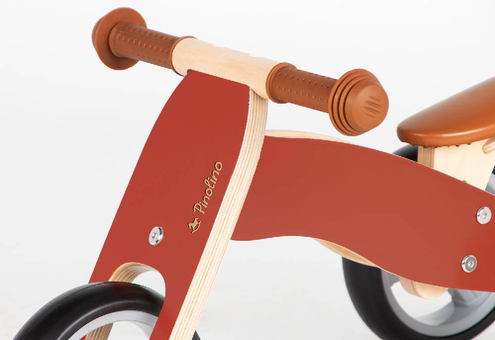 Pinolino Mini-Laufdreirad 'Charlie', rot/natur - Auslaufartikel Flash Sale