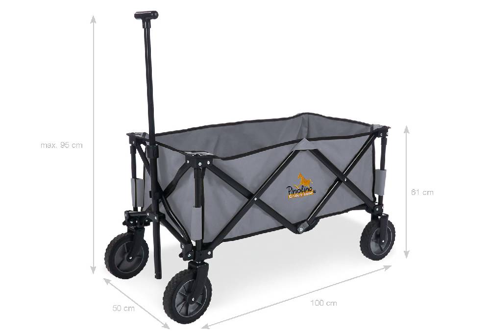 Pinolino Klappbollerwagen 'Porti', grau - Auslaufartikel Begrenztes Angebot