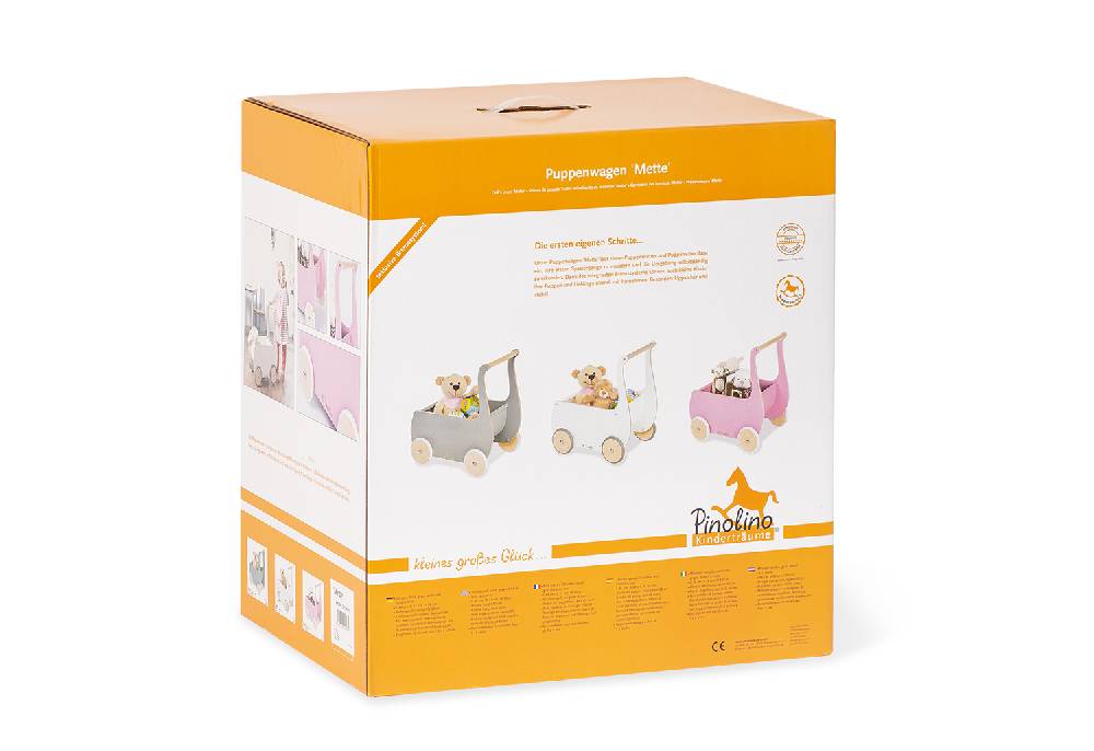 Pinolino Puppenwagen 'Mette', rosa - Auslaufartikel Vatertagsangebot