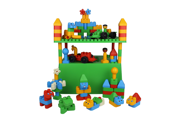 Schildkröt Manufaktur Konstruktionsmaterial First Blocks in Multibox M by Beleduc im Angebot