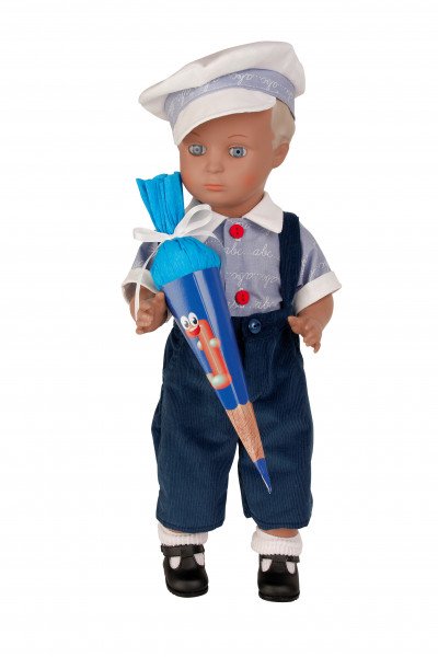Schildkröt Manufaktur Anzug zu Stehpuppe 41 cm Schulkleidung blau/weiss Sonderangebote