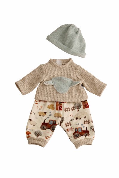 Schildkröt Manufaktur Kleidung zu Trink + Näßbaby 40 cm Finn Bauernhof Letzte 3 Tage