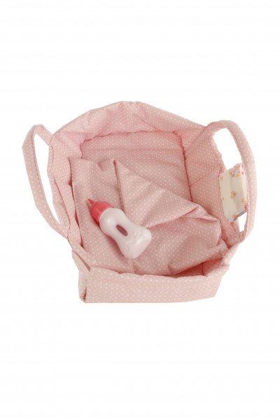 Schildkröt Manufaktur Wickeltragetasche für Puppen bis 32 cm Farbe rose/braun zollfrei