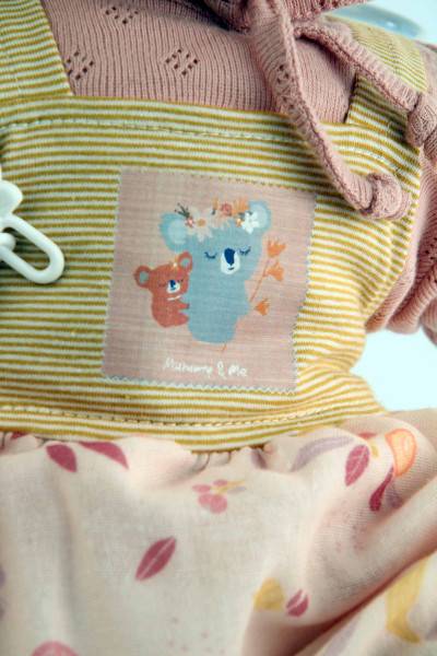 Schildkröt Manufaktur Kleidung zu Baby Amy 45 cm rose mit Früchten Versandkostenfrei
