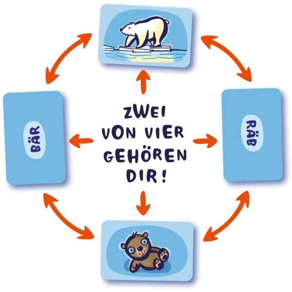 ﻿Schmidt Spiele Drei Magier®: Quabbl, Kartenspiel Zeitbegrenzte Promotion