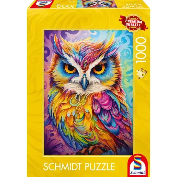 Schmidt Spiele Eule im Papageienkleid, 1.000 Teile Puzzle Super Sparpreis