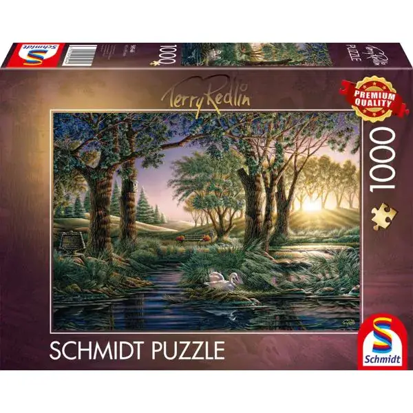 Schmidt Spiele Terry Redlin: Morgenzauber am Teich, 1.000 Teile Puzzle Bis zu 65% Rabatt