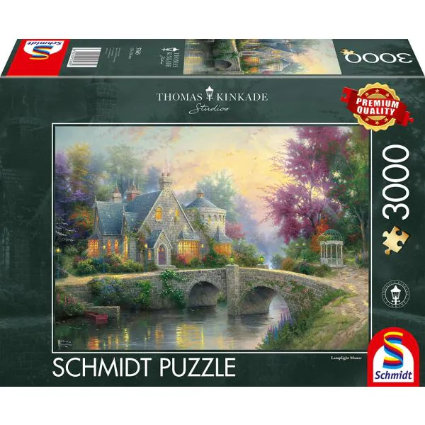 Schmidt Spiele Thomas Kinkade: Abendstimmung, 3.000 Teile Puzzle Fabrikladen