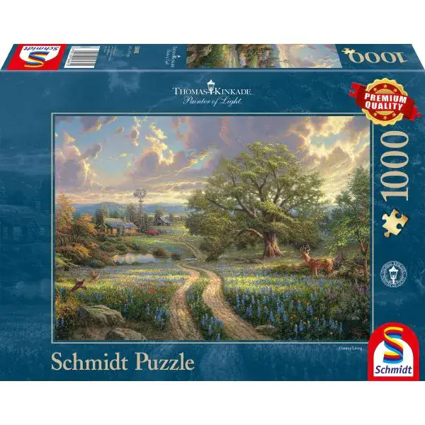 Schmidt Spiele Thomas Kinkade: Painter of Light - Country Living, 1.000 Teile Puzzle zollfrei