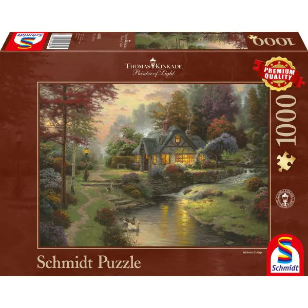 Schmidt Spiele Thomas Kinkade: Painter of Light - Friedliche Abendstimmung, 1.000 Teile Puzzle 2025