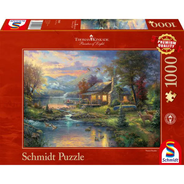 Schmidt Spiele Thomas Kinkade: Painter of Light - Im Naturparadies, 1.000 Teile Puzzle Online