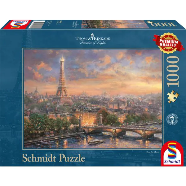 Schmidt Spiele Thomas Kinkade: Painter of Light - Paris, Stadt der Liebe, 1.000 Teile Puzzle Auslauf