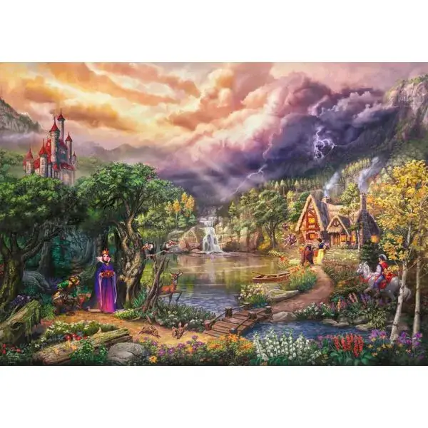 Schmidt Spiele Thomas Kinkade Studios: Disney Dreams Collection - Snow White and the Queen (Schneewittchen und die Königin), 1.000 Teile Puzzle Super Sparpreis