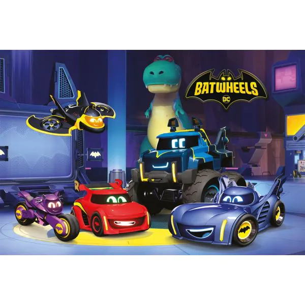 Schmidt Spiele DC Batwheels: Bam, Batwing, Bibi, Buff und Redbird in der Bathöhle, 60 Teile Kinderpuzzle Letzter Tag