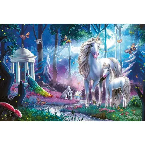 Schmidt Spiele Einhornstute mit Fohlen, 200 Teile Kinderpuzzle Zeitbegrenzte Promotion